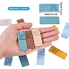 Biyun 54Pcs 9 Colors Microfiber Leather Labels DIY-BY0001-13-10