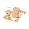 Flower Shape Alloy Rhinestone Lapel Pins for Backpack Clothes JEWB-B038-05G-2