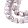 Anti-Tarnish Electroplate Glass Beads Strands EGLA-ZX010-4mm-01-5