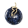 Natural Blue Spot Jasper Pendants G-E088-01G-05-1