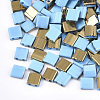 Electroplate Opaque Glass Seed Beads SEED-S023-18C-03C-1