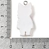 Opaque Resin Cat Pendants RESI-S399-07B-3