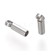 Tarnish Resistant 201 Stainless Steel Cord Ends STAS-P118-07-2