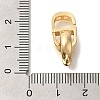 Brass Fold Over Clasps KK-K389-107G-3