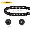 Natural Obsidian Beads Strands G-PH0028-4mm-14-2