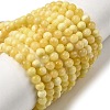 Natural Yellow Jade Beadd Strands X-G-A274-A01-4mm-2