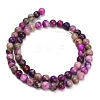 Dyed Natural White JadeImitation Charoite Smooth Round Beads Strands GG-CBA3334-A01-6mm-C-4