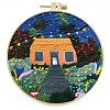 DIY House & Flower Pattern Embroidery Starter Kit DIY-C038-11-1