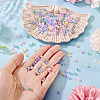 405Pcs Eletroplated Transparent Glass Beads GLAA-TA0003-66C-6