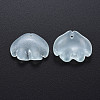 Transparent Baking Painted Imitation Jade Glass Pendants DGLA-Q025-001B-1