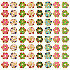 160Pcs 8 Colors Alloy Enamel Bead Caps FIND-TA0008-38-3