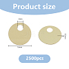 2500Pcs Plastic Pendants KY-DC0001-51A-2
