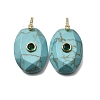 Synthetic Turquoise Pendants GG-CBA7610-06G-05-1