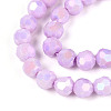 Anti-Tarnish Electroplate Glass Beads Strands EGLA-T021-6mm-15-02-3