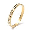 304 Stainless Steel & Rhinestone Hinged Bangles for Women BJEW-Z178-03G-4