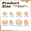 16Pcs 4 Styles Alloy Buttons BUTT-LP0001-32-2