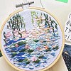 DIY Lotus Pattern Embroidery Starter Kit DIY-C038-07-1