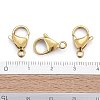 Ion Plating(IP) 304 Stainless Steel Lobster Claw Clasps LS-STAS-H353-F-02G-4