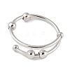 Brass Rotating Cuff Rings for Women RJEW-C132-01B-P-1