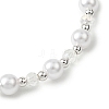 Round ABS Plastic Imitation Pearl Beads Bracelets BJEW-JB12838-3
