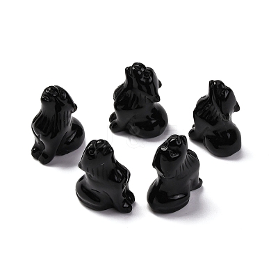 Natural Obsidian Display Decorations DJEW-P019-A11-1