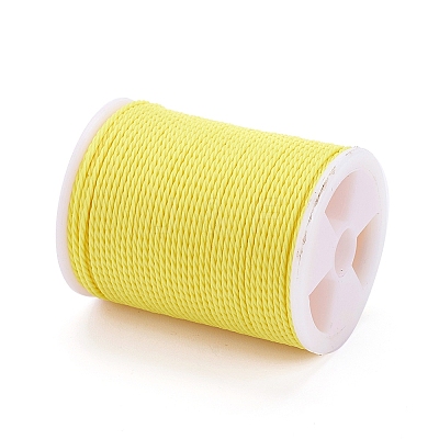 Round Waxed Polyester Cord X-YC-G006-01-1.0mm-04-1
