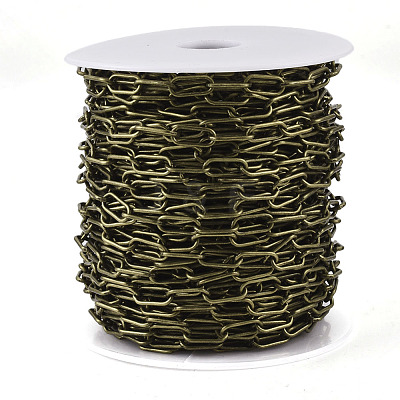 Unwelded Iron Paperclip Chains CH-S125-09A-AB-1
