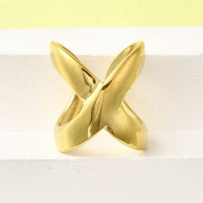 304 Stainless Steel Adjustable Cuff Rings for Women RJEW-B123-01G-02-1