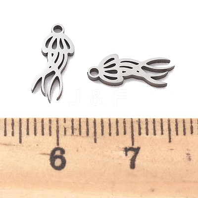 201 Stainless Steel Charms STAS-V001-09-1