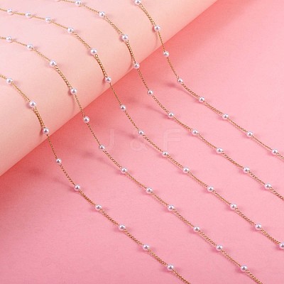 Plastic Pearl Beaded Chain JX088A-1