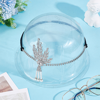 1Pc Zinc Alloy Rhinestone Headbands OHAR-HY0001-03P-1