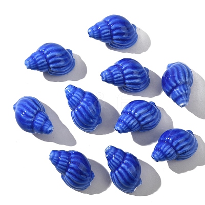 10Pcs Handmade Printed Porcelain Beads PORC-YW0001-26A-1