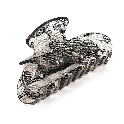 Acrylic Rhinestone Claw Hair Clips PHAR-K007-01B-1