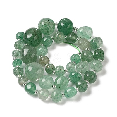 Natural Green Strawberry Quartz Beads Strands G-Q169-E06-01A-1