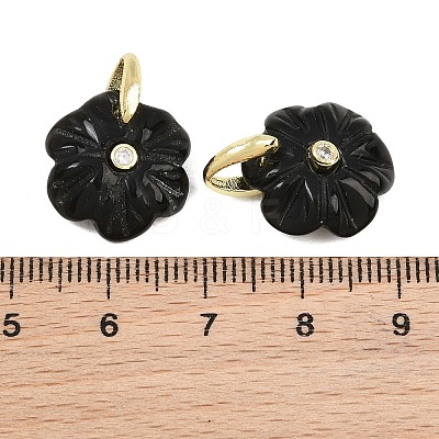 Natural Obsidian Pendants GG-NH0016-01G-03-1
