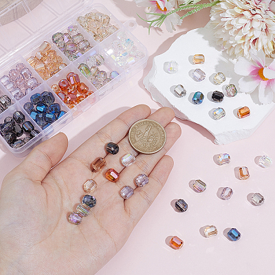 150Pcs 10 Colors Electroplate Glass Beads Strands GLAA-PA0001-66-1