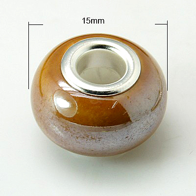 Handmade Porcelain European Beads OPDL-G001-14-1