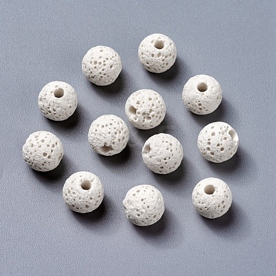 Unwaxed Natural Lava Rock Beads X-G-F325-8mm-A14-1