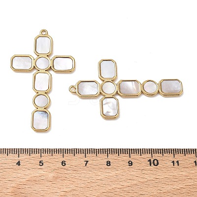 Natural Freshwater Shell Big Pendants SA-CBA11D7-18A-G-1