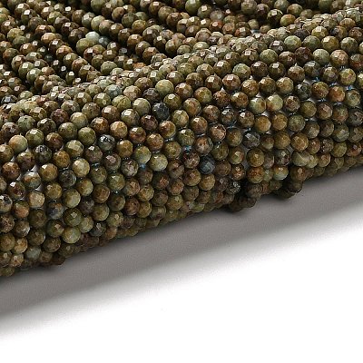 Natural African Turquoise(Jasper) Beads Strands G-RM2025524-A02-4mm-1