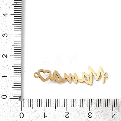 Mother's Day 201 Stainless Steel Connector Charms LS-STAS-F316-38G-1