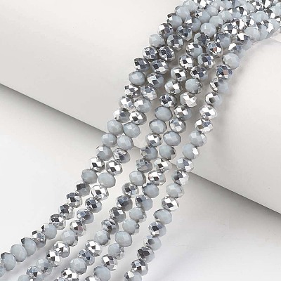 Electroplate Opaque Glass Beads Strands LS-EGLA-A034-P4mm-M09-1