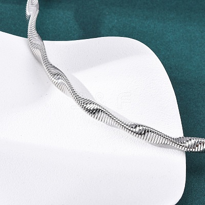 6.5mm Twist Iron Chain Necklaces NJEW-G163-01P-1