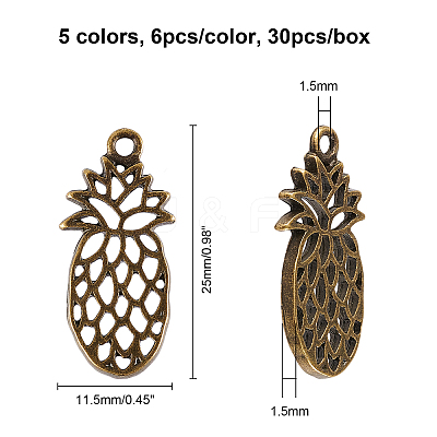 Hollow Alloy Kitten Open Back Bezel Pendants PALLOY-OC0002-65-RS-1