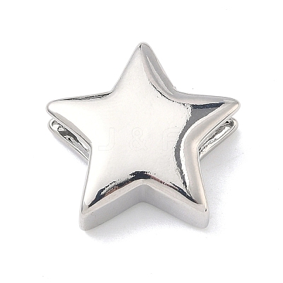 Star Brass Slide Charms KK-P349-18A-P-1