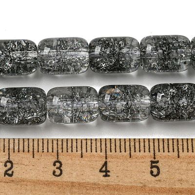 Transparent Crackle Glass Beads Strands GLAA-NH0001-04D-1
