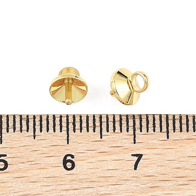SHEGRACE Brass Cup Pearl Peg Bails Pin Pendants XGRQ1R468-348G-1
