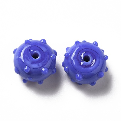 Handmade Bumpy Lampwork Beads LAMP-E023-06B-1