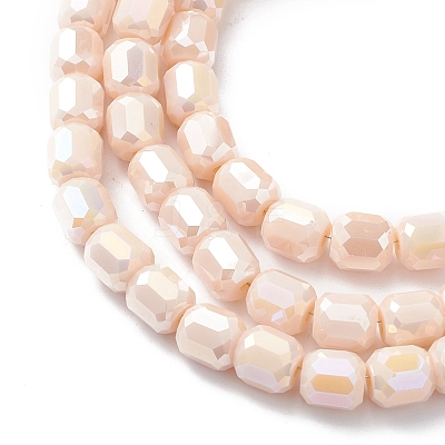 Electroplate Glass Beads Strands EGLA-K015-08B-1