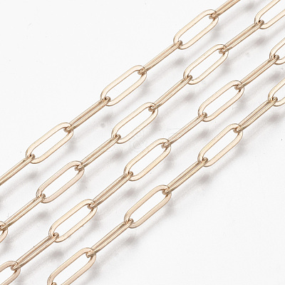 Brass Paperclip Chains CHC-S008-001A-G-NR-1